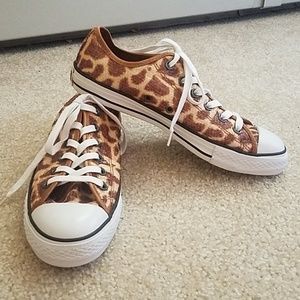 Rare sequin animal print converse